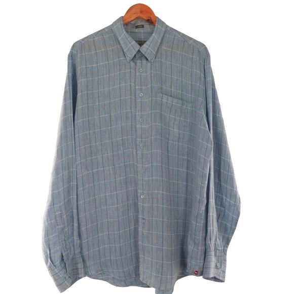 Madeleine Finn Linen Long Sleeve Button Down XL - Picture 1 of 9